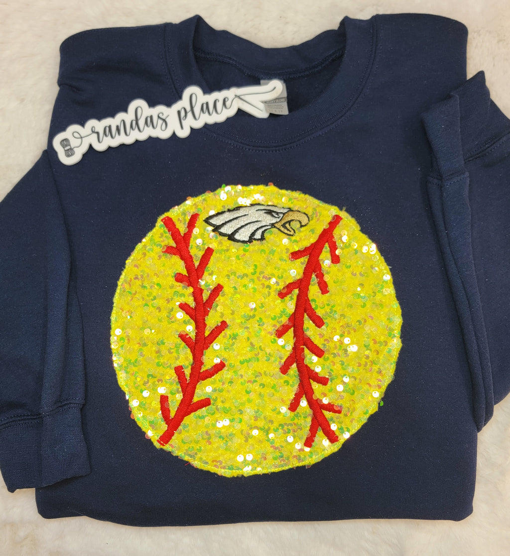 Eagles Sequence Softball Crewneck