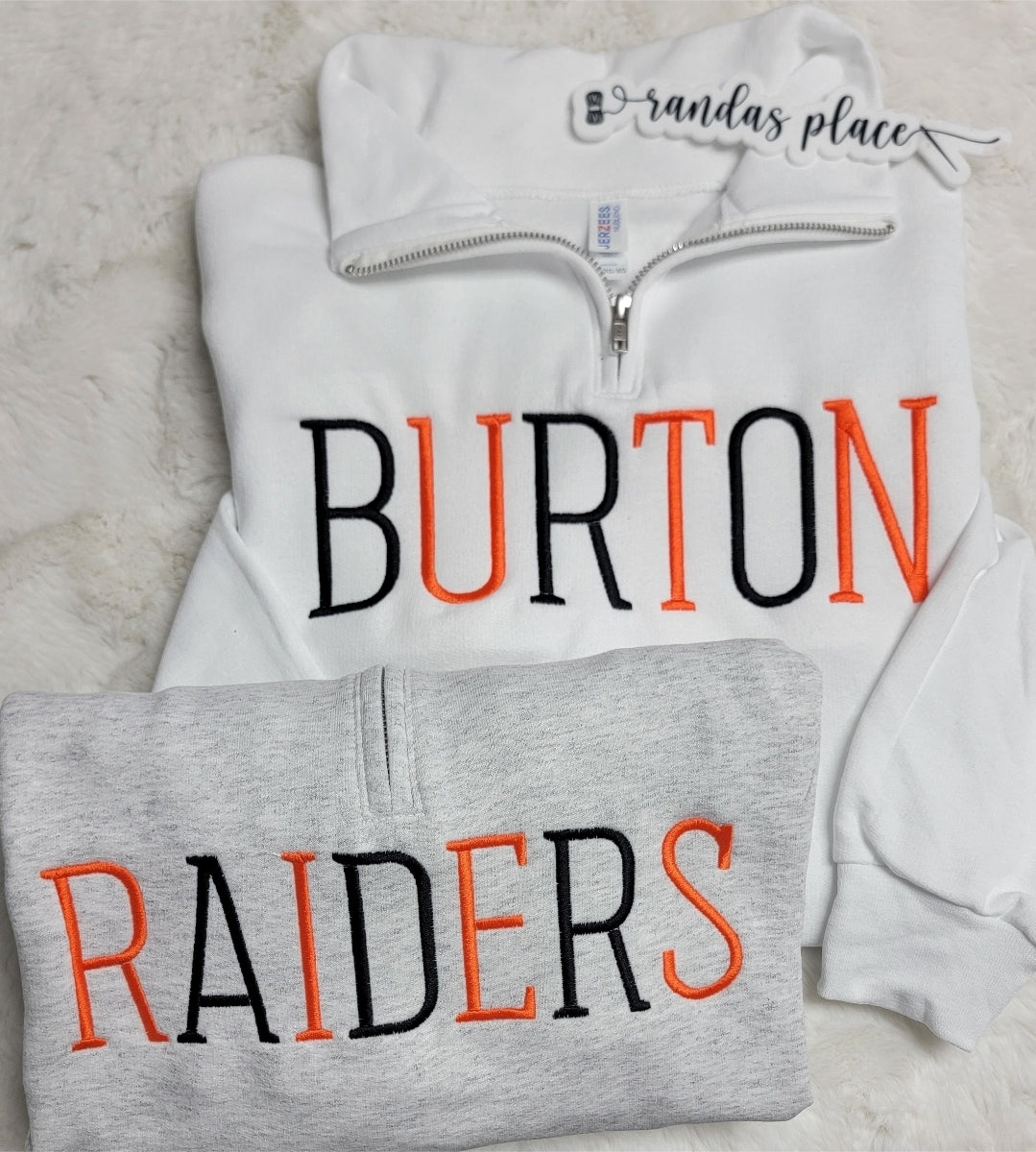 John I Burton Raiders Quarter Zip