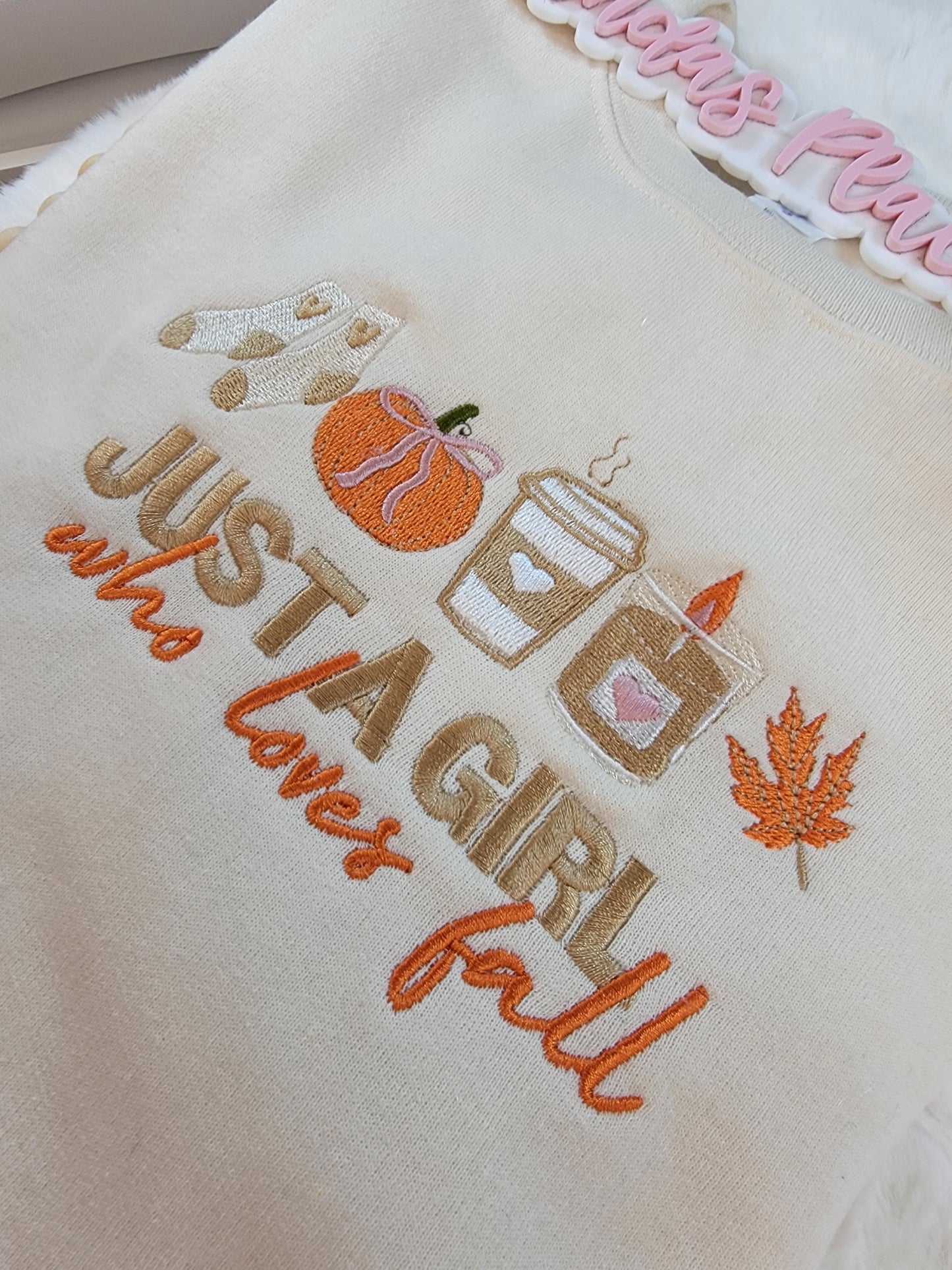 A Girl Who Loves Fall Crewneck