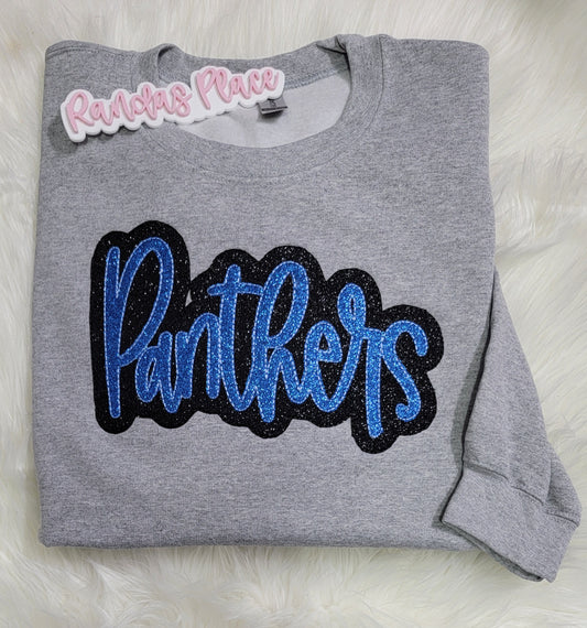 Panthers Sparkle Crewneck