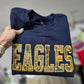 Eagles Varsity Camo Fabric Applique Crewnecky