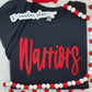 Warriors Script Sparkle Crewneck