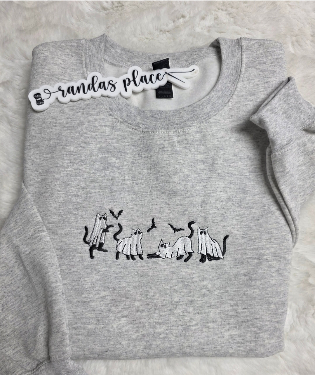 Ghost Cats & Bats Halloween Crewneck
