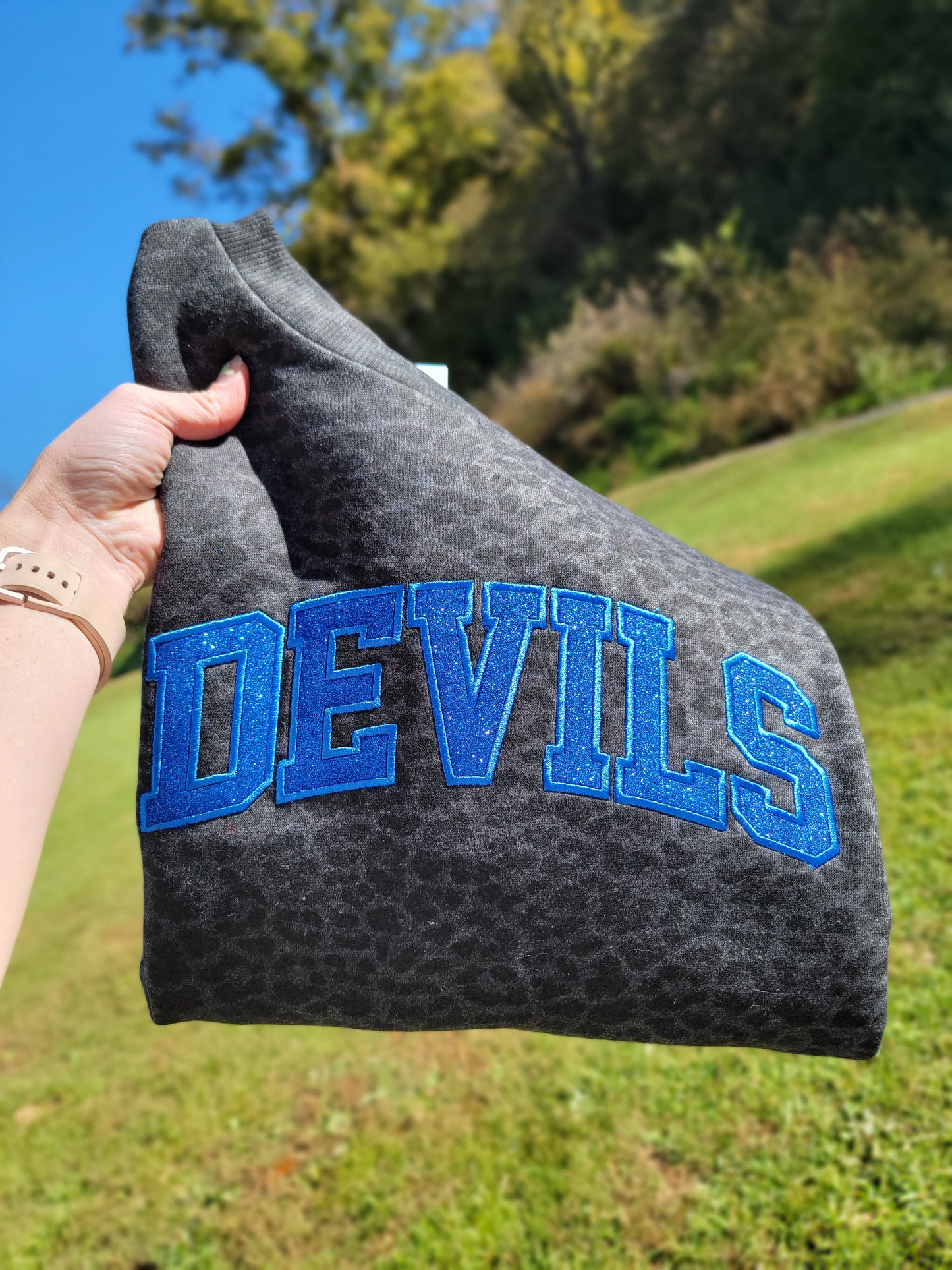 Devils Leopard Ladies Crewneck