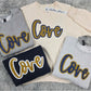 Cove Script Sparkle Double Applique Crewneck