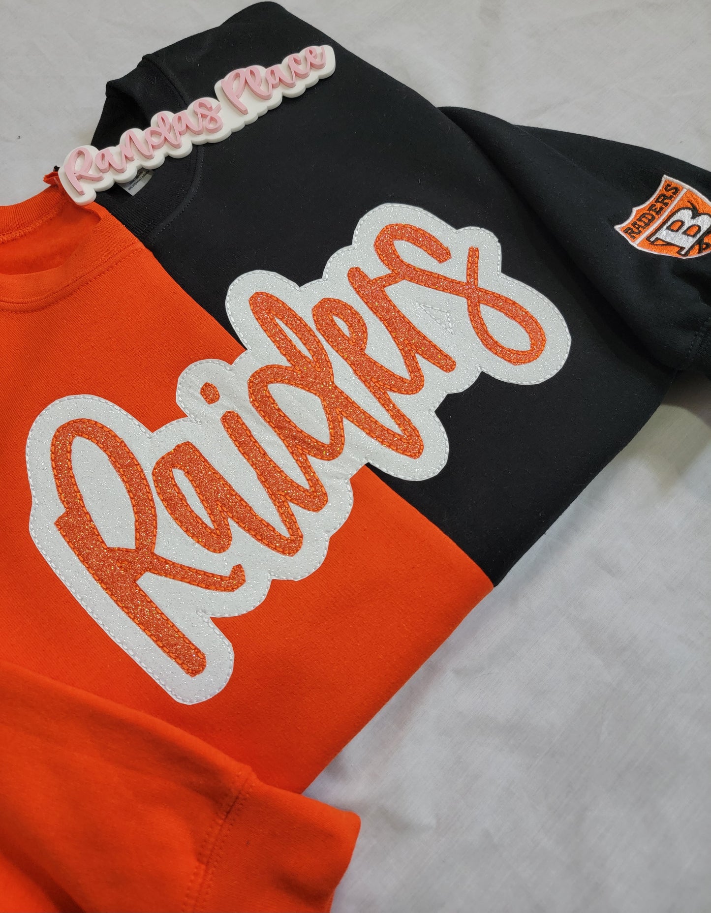 Raiders Split Sparkle Crewneck