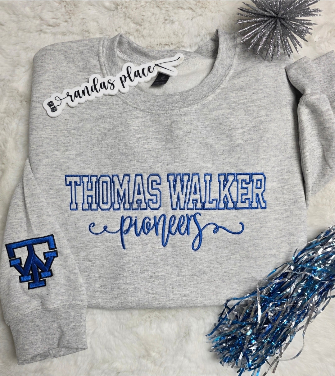 Thomas Walker Pioneers Varsity & Script Crewneck