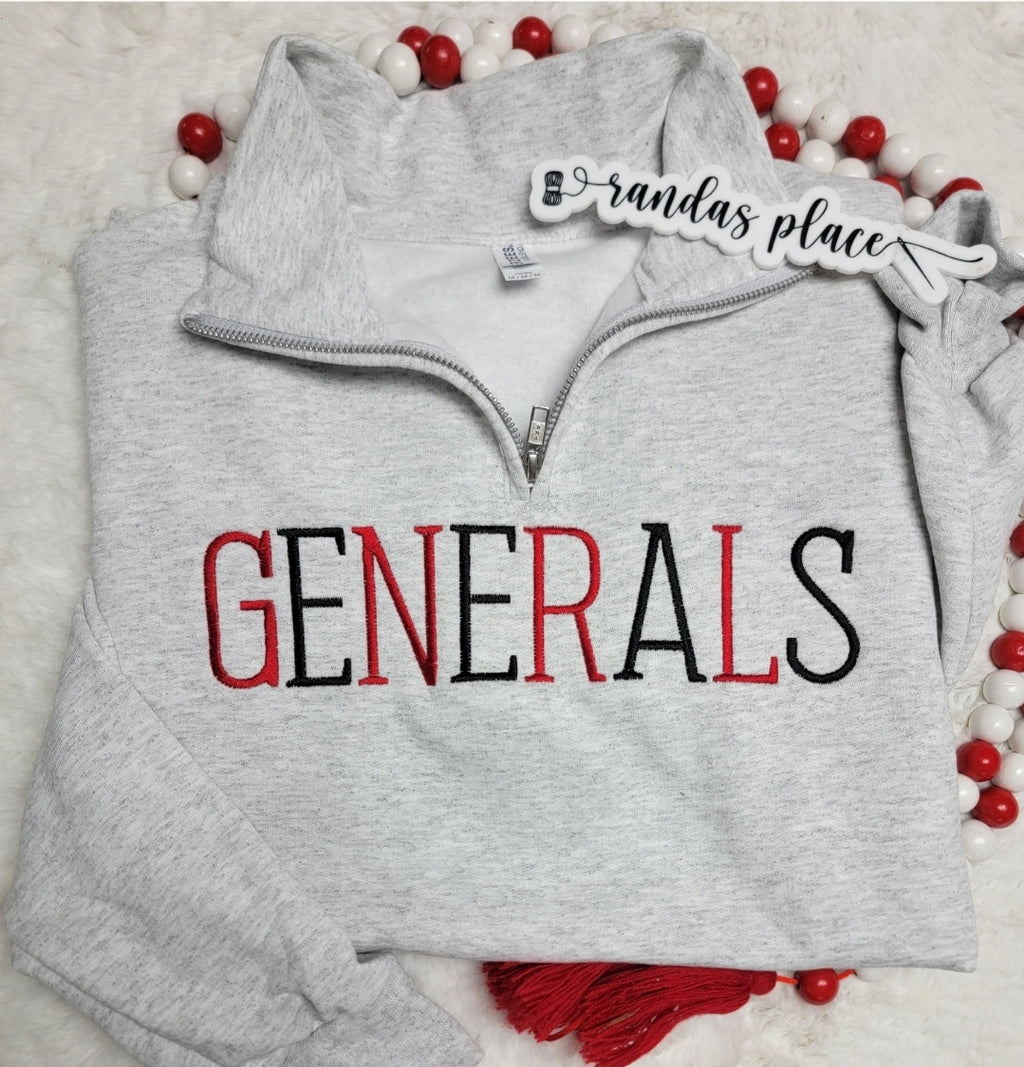 Lee High Generals Quarter Zip