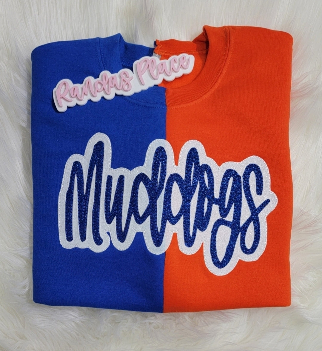 Muddogs Split Sparkle Crewneck