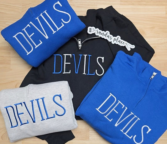 Devils Quarter Zip
