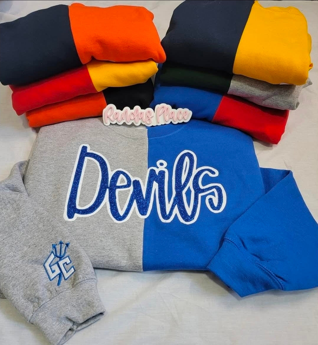 Split Crewneck Sweatshirt BLANK