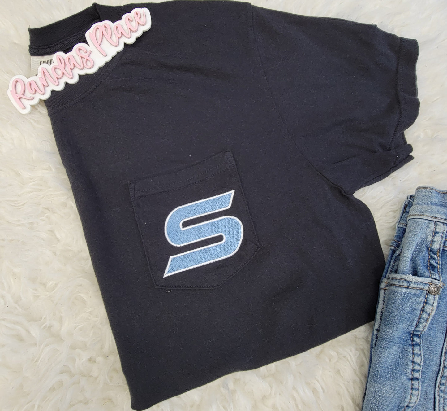 Shockers S Comfort Color Pocket Tee