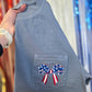 American Flag Bow Pocket Tee