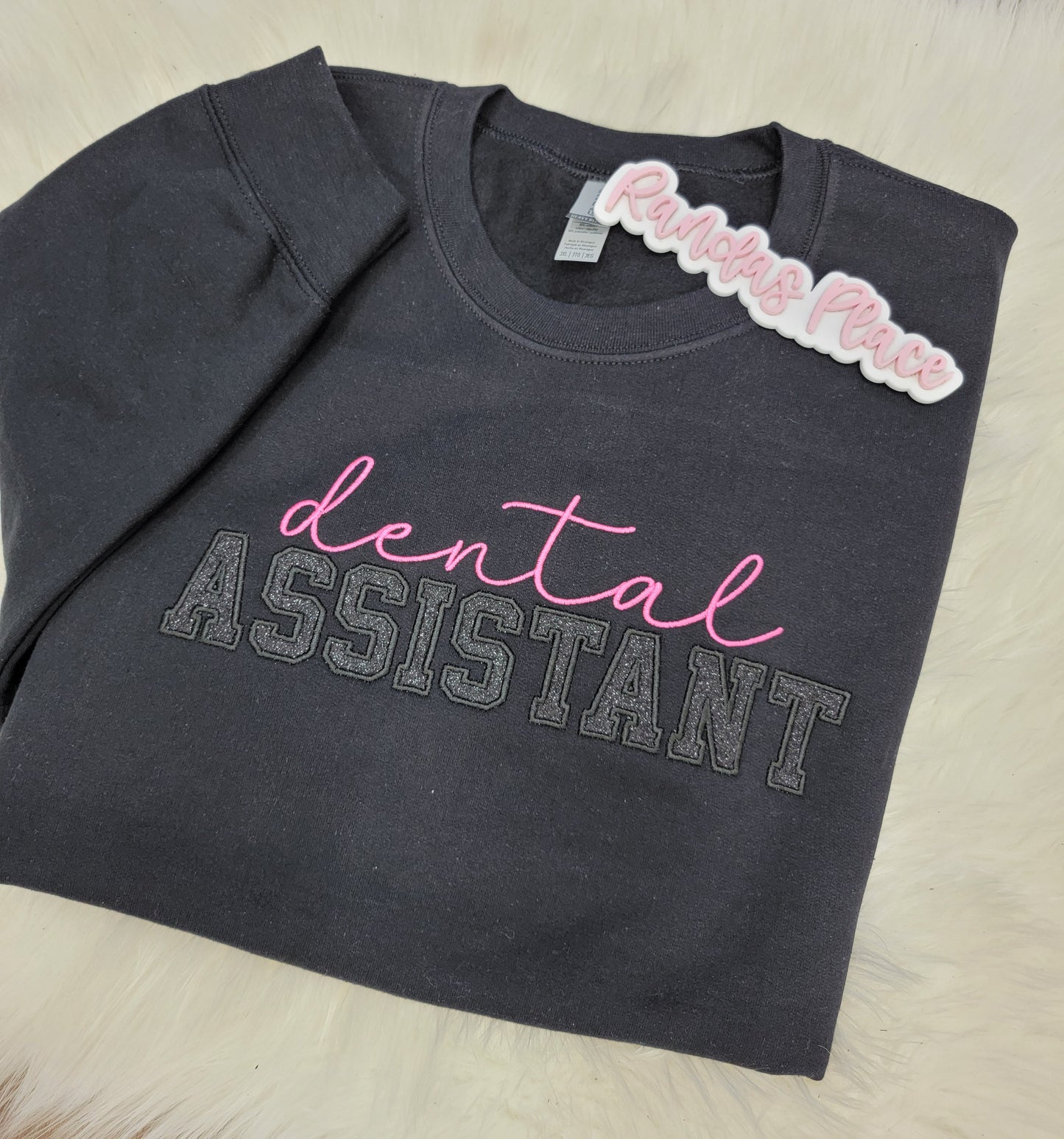 Dental Assistant Sparkle Crewneck