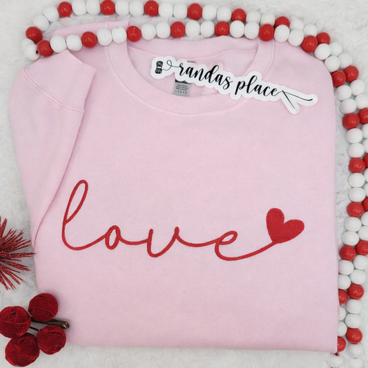 Love Heart Valentine Crewneck
