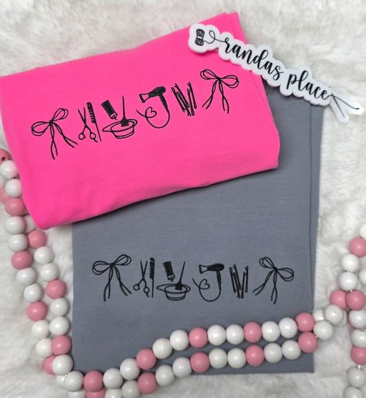 Cosmetology Embroidered Tee