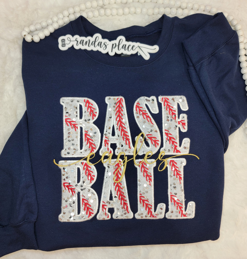 Eagles Baseball Sequence Crewneck