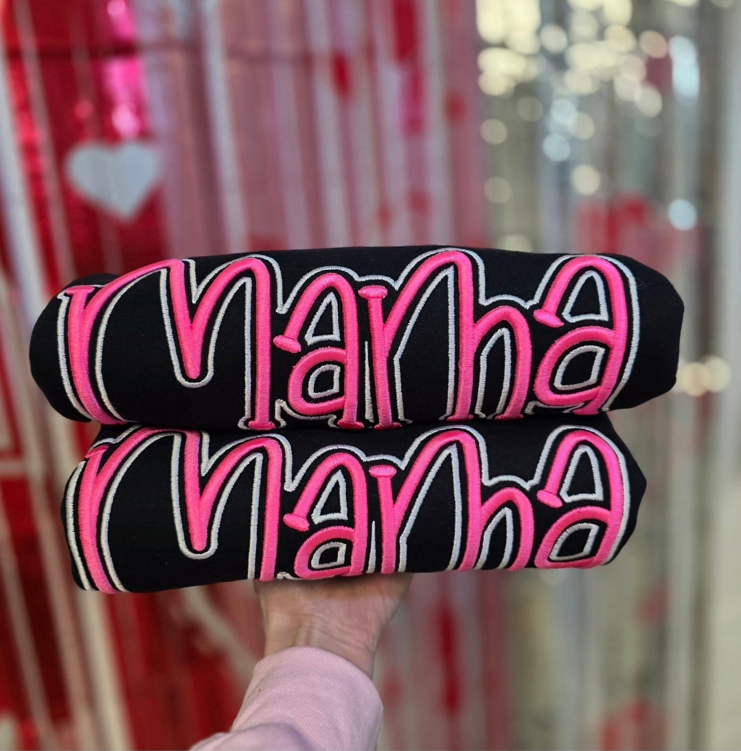 Mama Puff Embroidered Sweatshirt/Tee