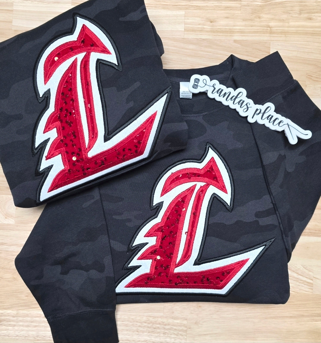 Lebanon Pioneers Black Camo Sequence L Sweatshirt