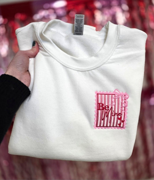 Be Mine Embroidered Valentine Crewneck