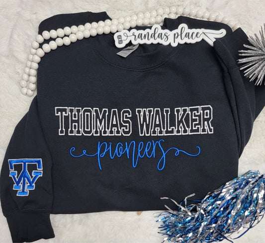 Thomas Walker Pioneers Varsity & Script Crewneck