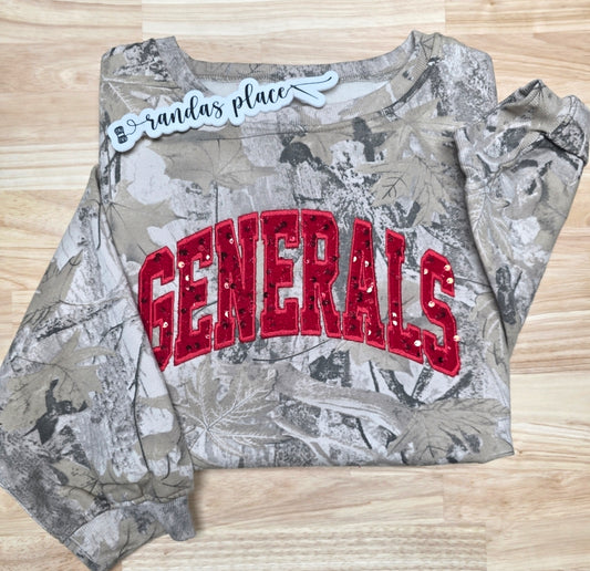 Generals Camo Sequence Tee/Sweatshirt