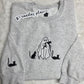 Ghost with Cat Halloween Sweatshirt