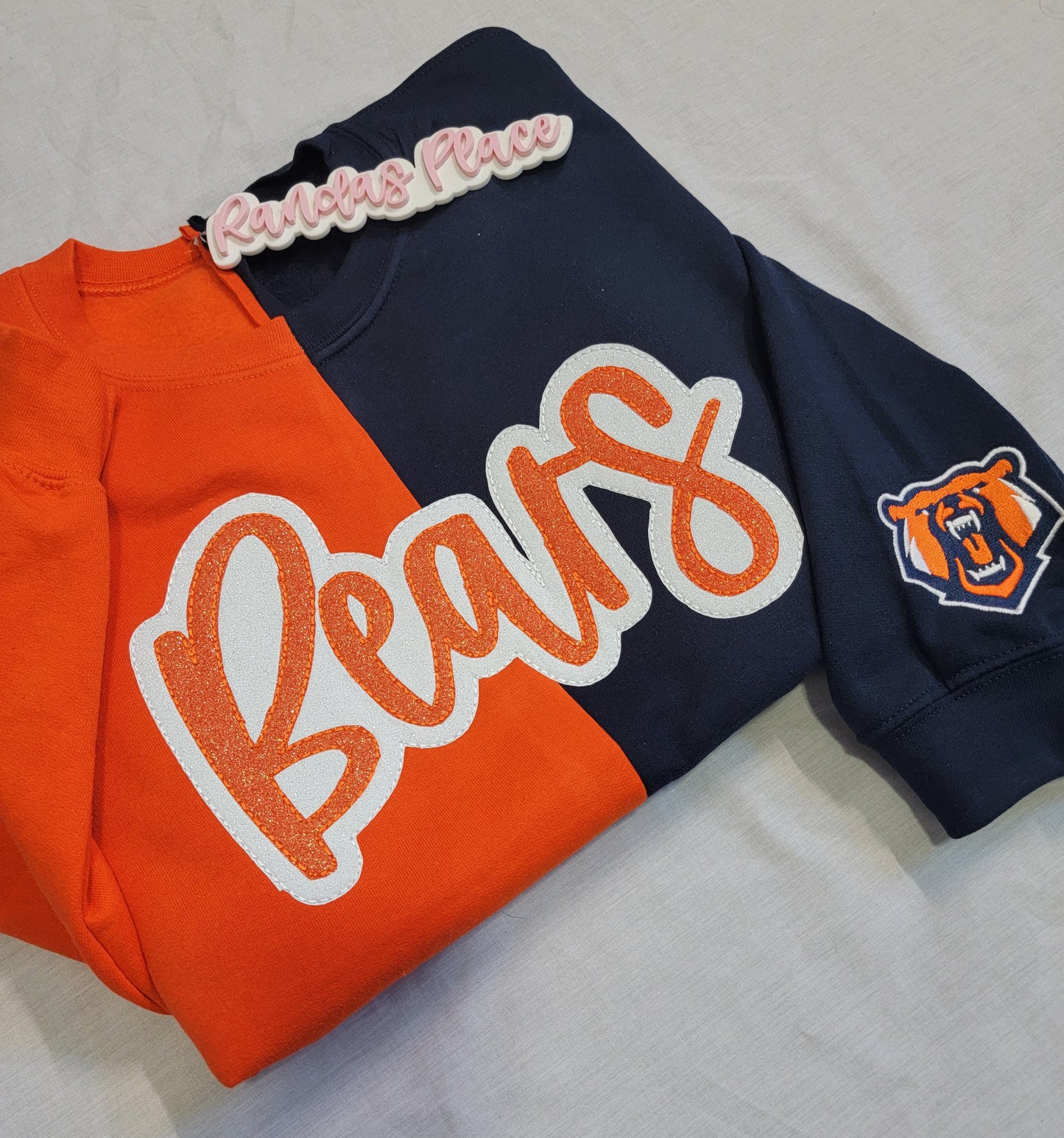 Bears Split Sparkle Crewneck