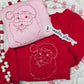 Vintage Inspired Santa Christmas Crewneck