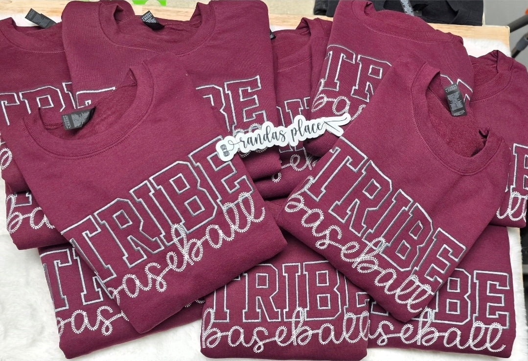 Custom Baseball/Softball Crewneck Sweatshirt