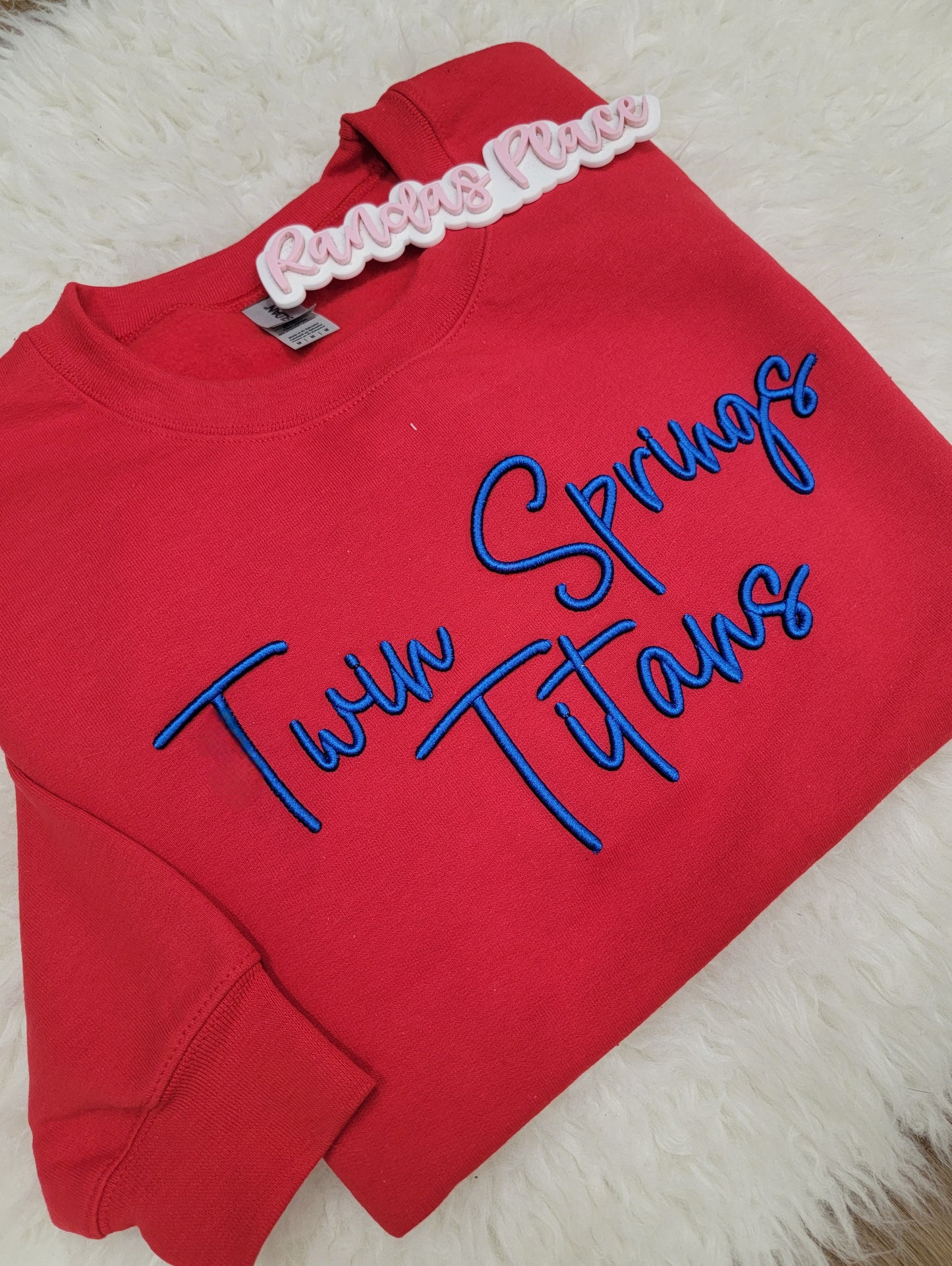 Twin Springs Titans Puff Crewneck