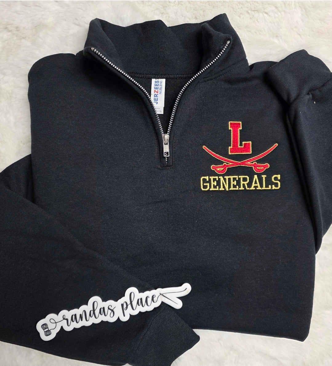 Lee High Generals Quarter Zip