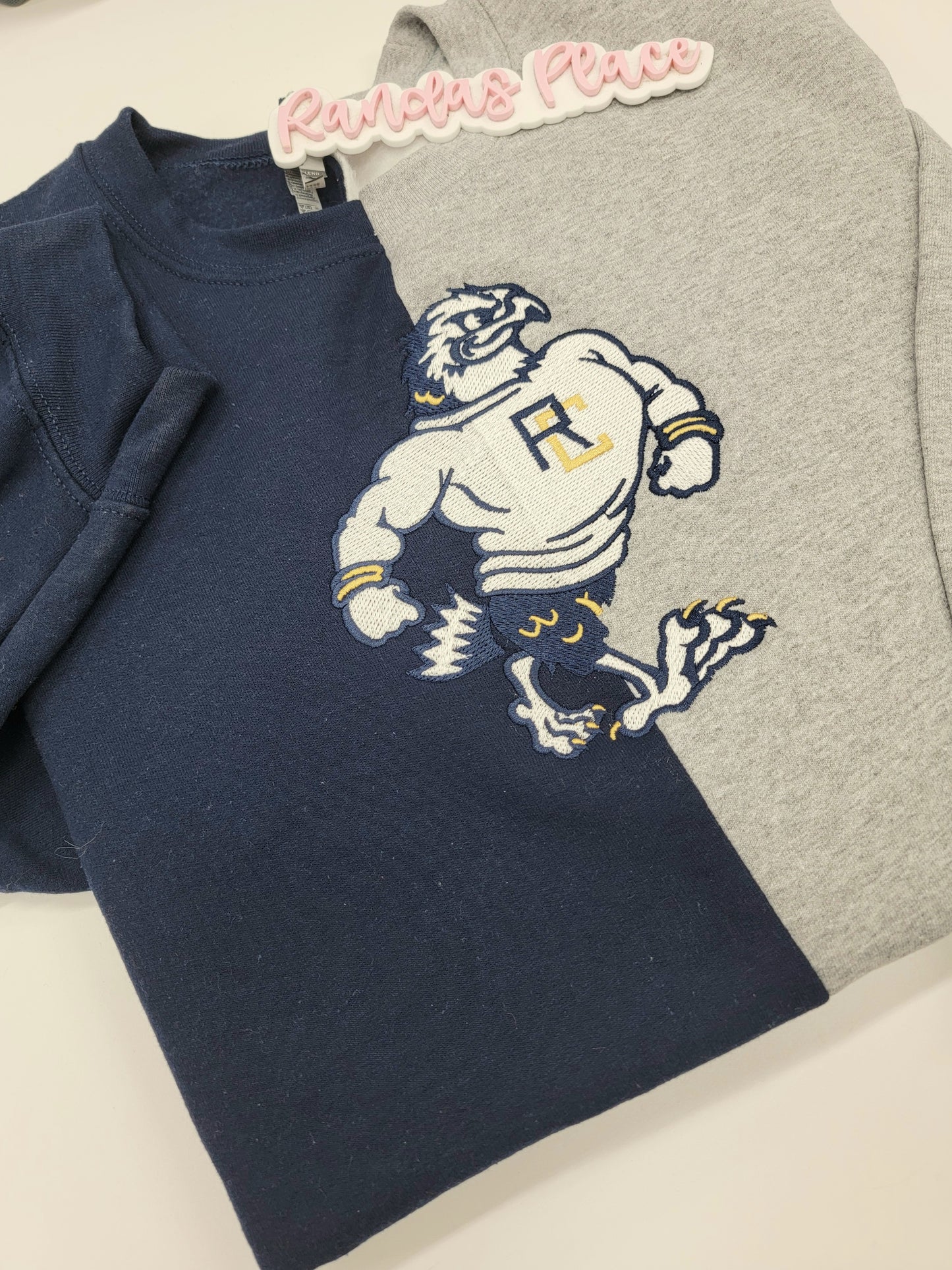 Buff Eagle Rye Cove Split Crewneck