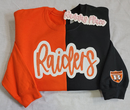 Raiders Split Sparkle Crewneck