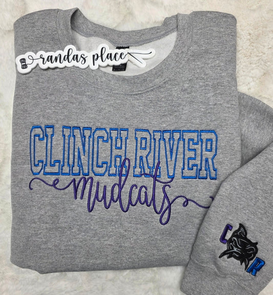 Clinch River Mudcats Varsity & Script Crewneck