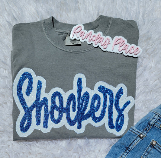 Shockers Cursive Sparkle Comfort Color Tee