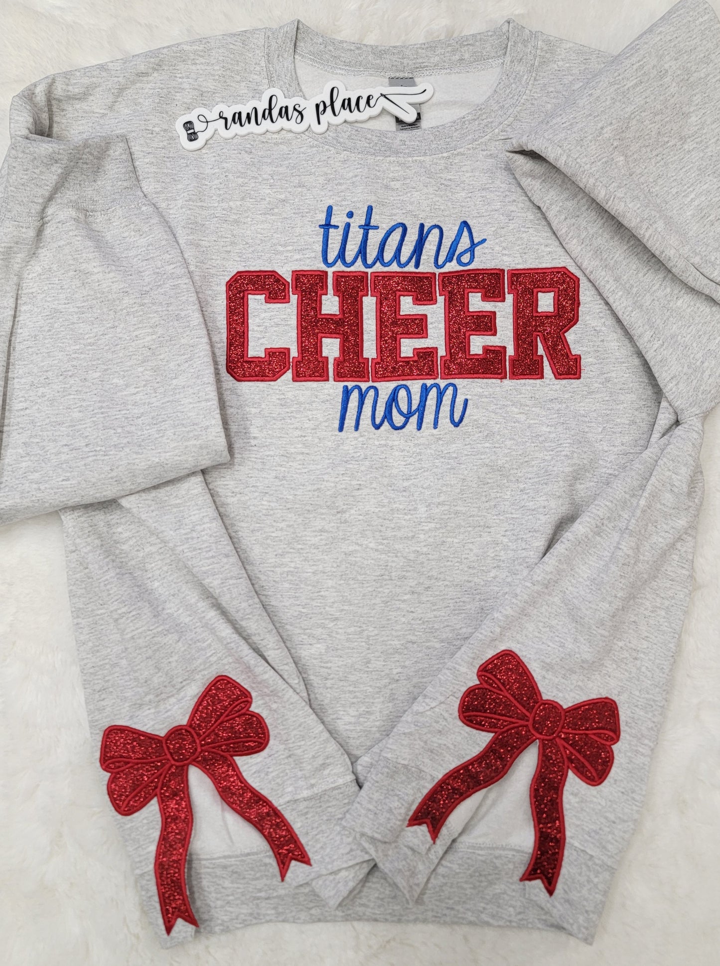 Titans Cheer Mom Sparkle Crewneck