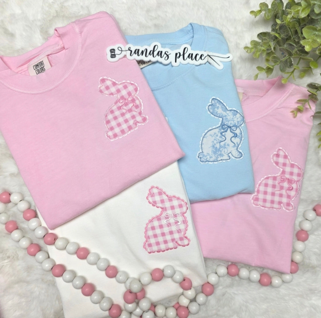 Bunny Applique Easter Tee