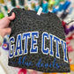Gate City Blue Devils Sparkle Leopard Tee