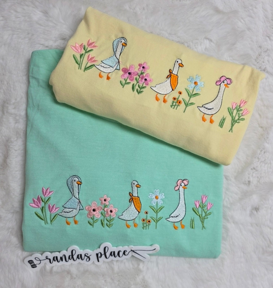 Floral Goose Tee