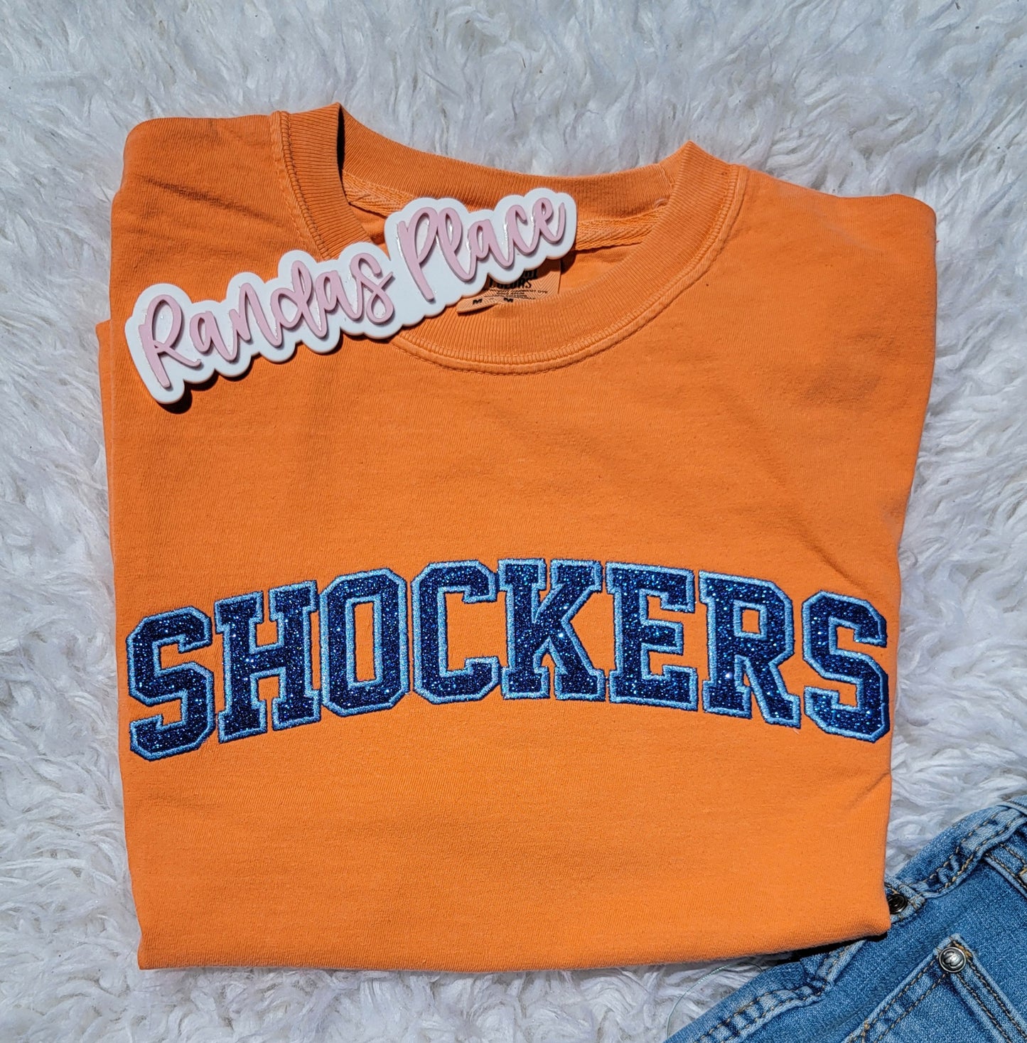 Shockers Sparkle Orange Comfort Color Tee