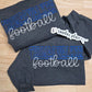 Custom Football Crewneck Sweatshirt