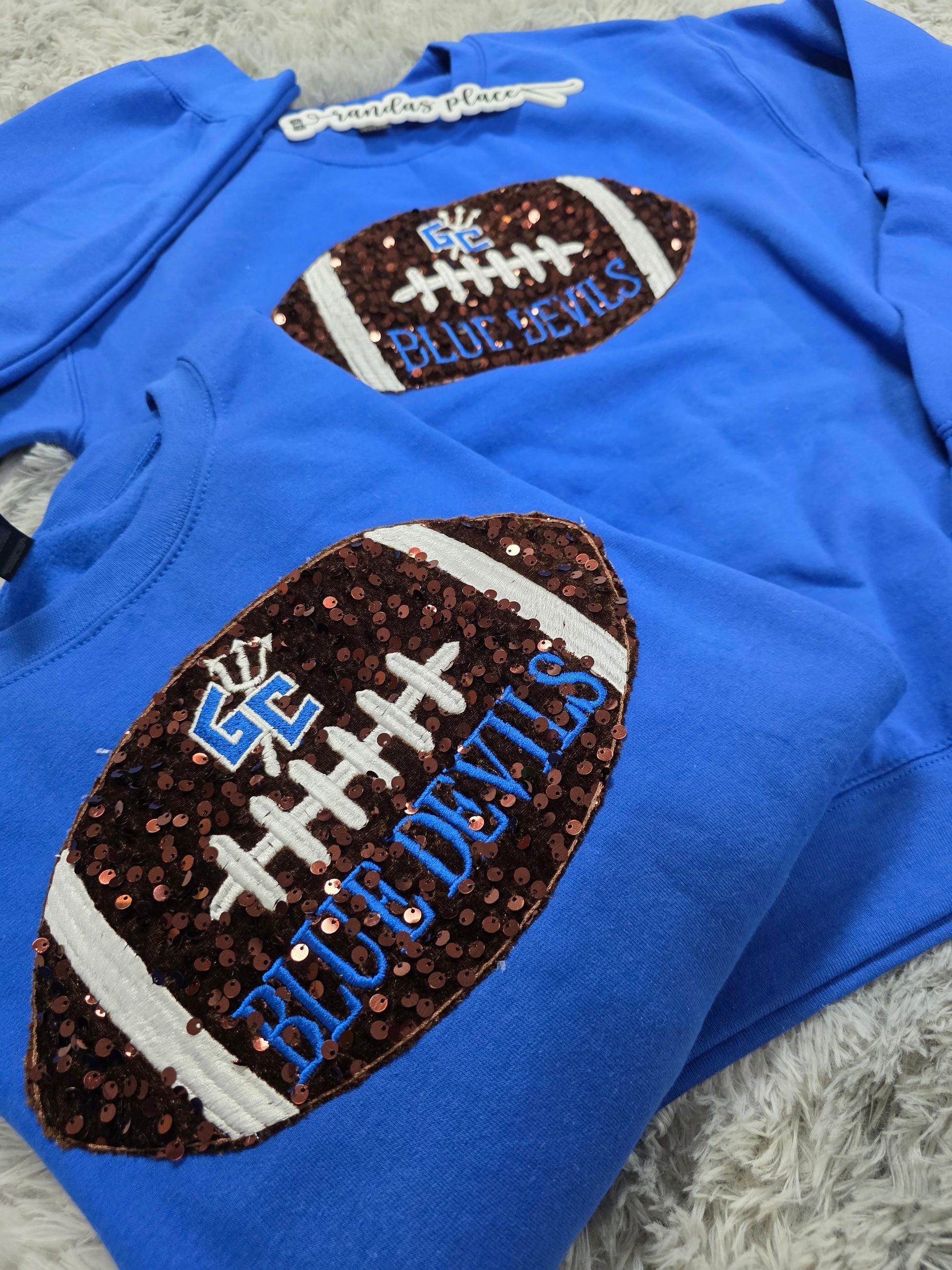 Gate City Blue Devils Football Sequence Tee/Sweatshirt