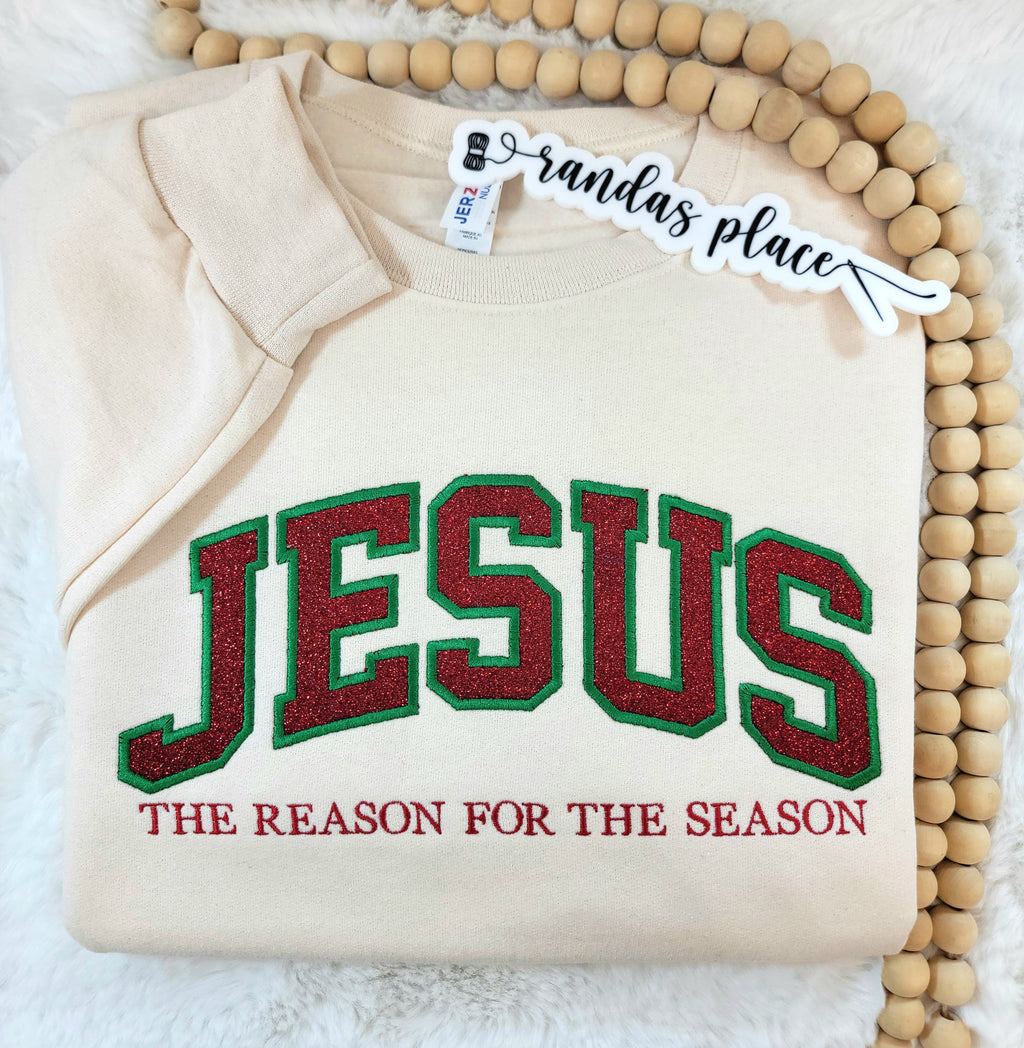 Jesus is the Reason Sparkle Crewneck