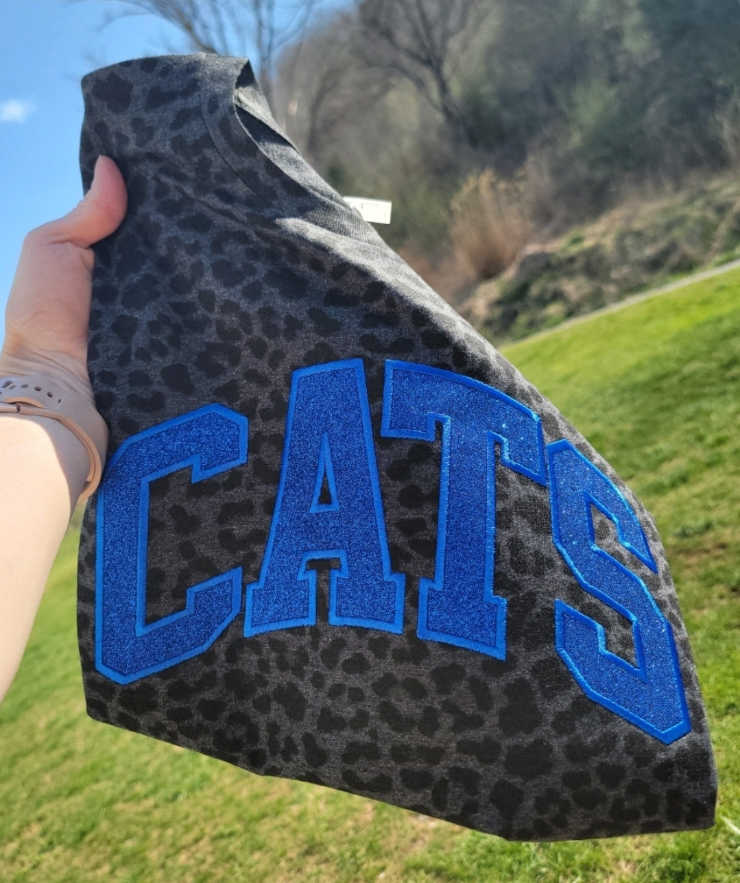 Cats Sparkle Leopard Tee