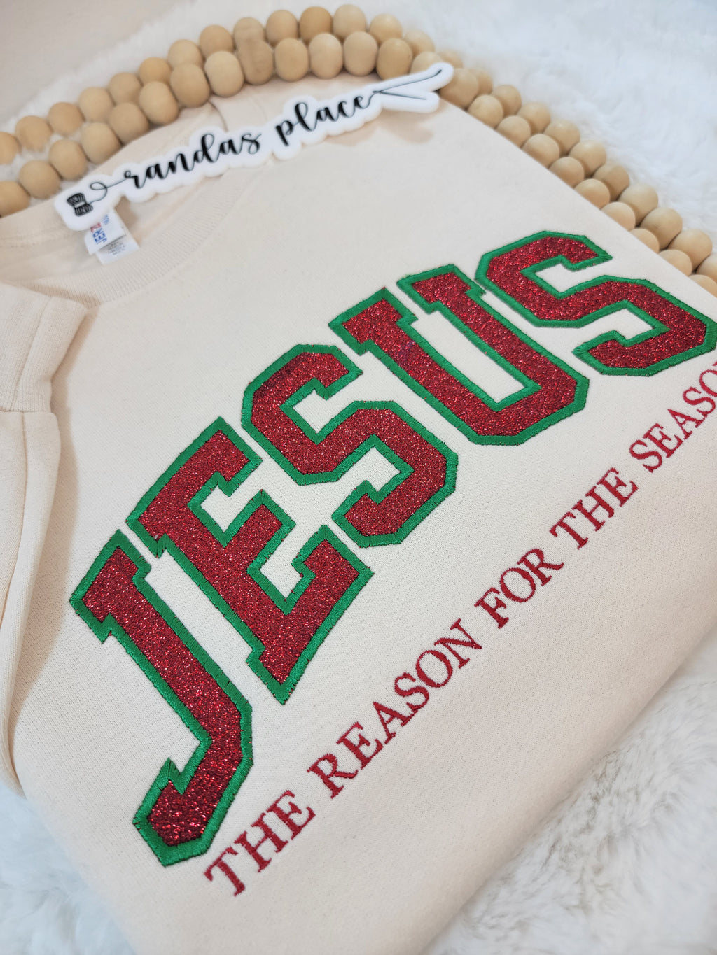 Jesus is the Reason Sparkle Crewneck