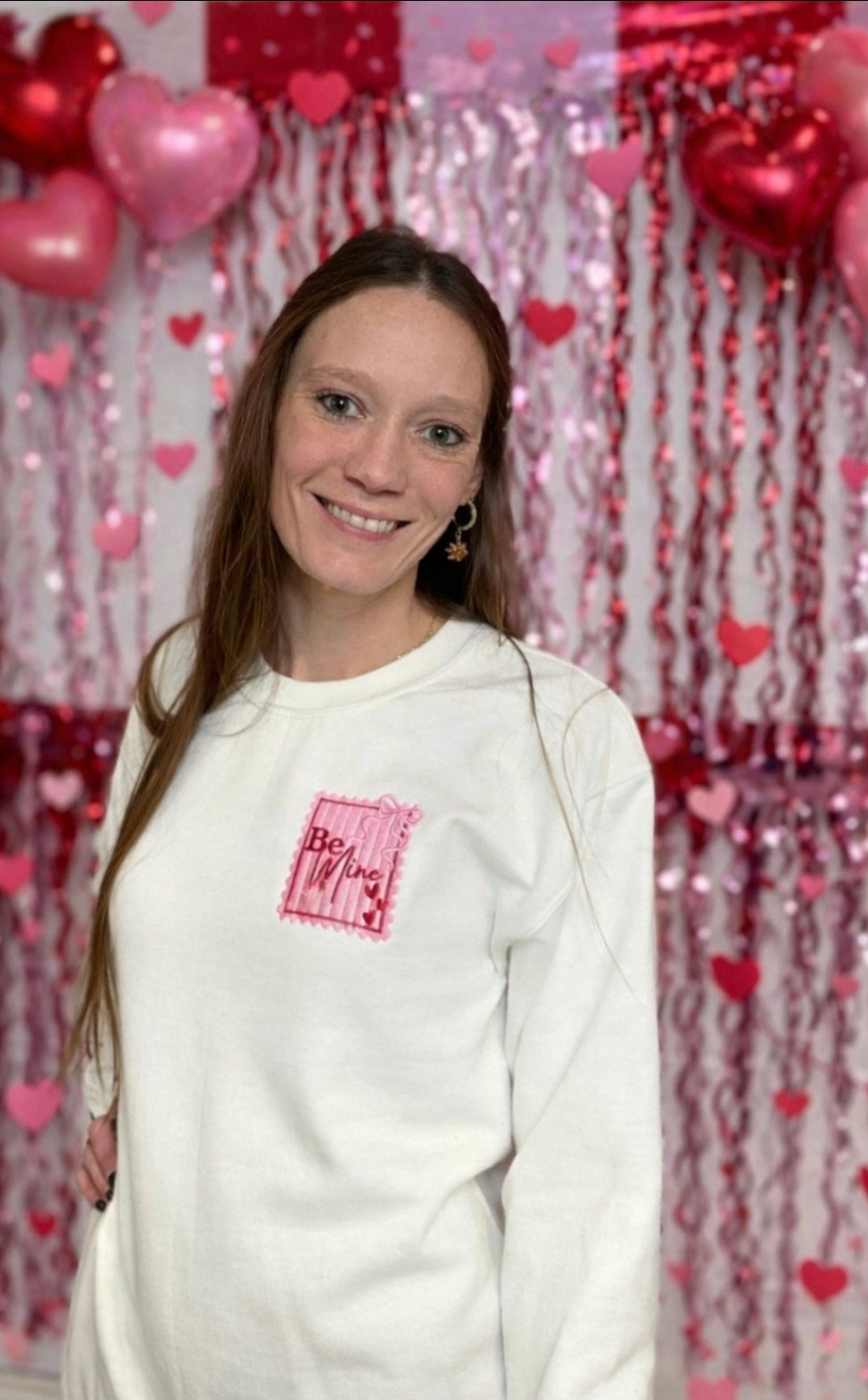 Be Mine Embroidered Valentine Crewneck