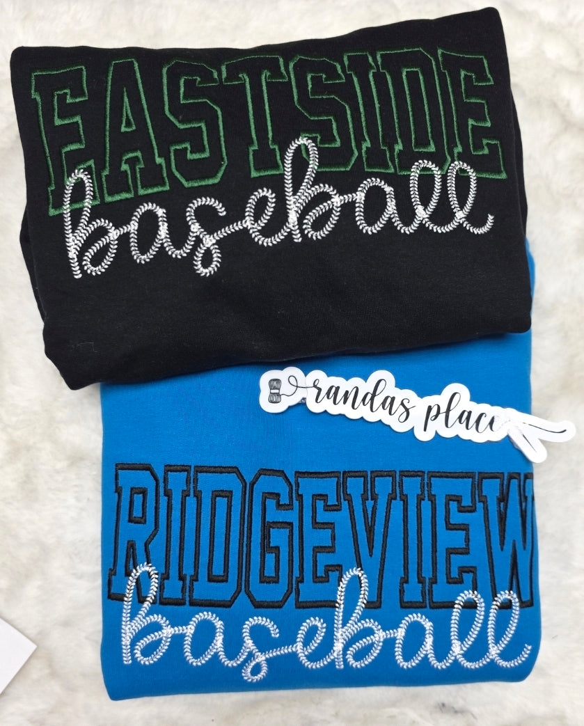 Custom Baseball/Softball Crewneck Sweatshirt