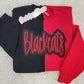 Blackcats Split Sparkle Crewneck