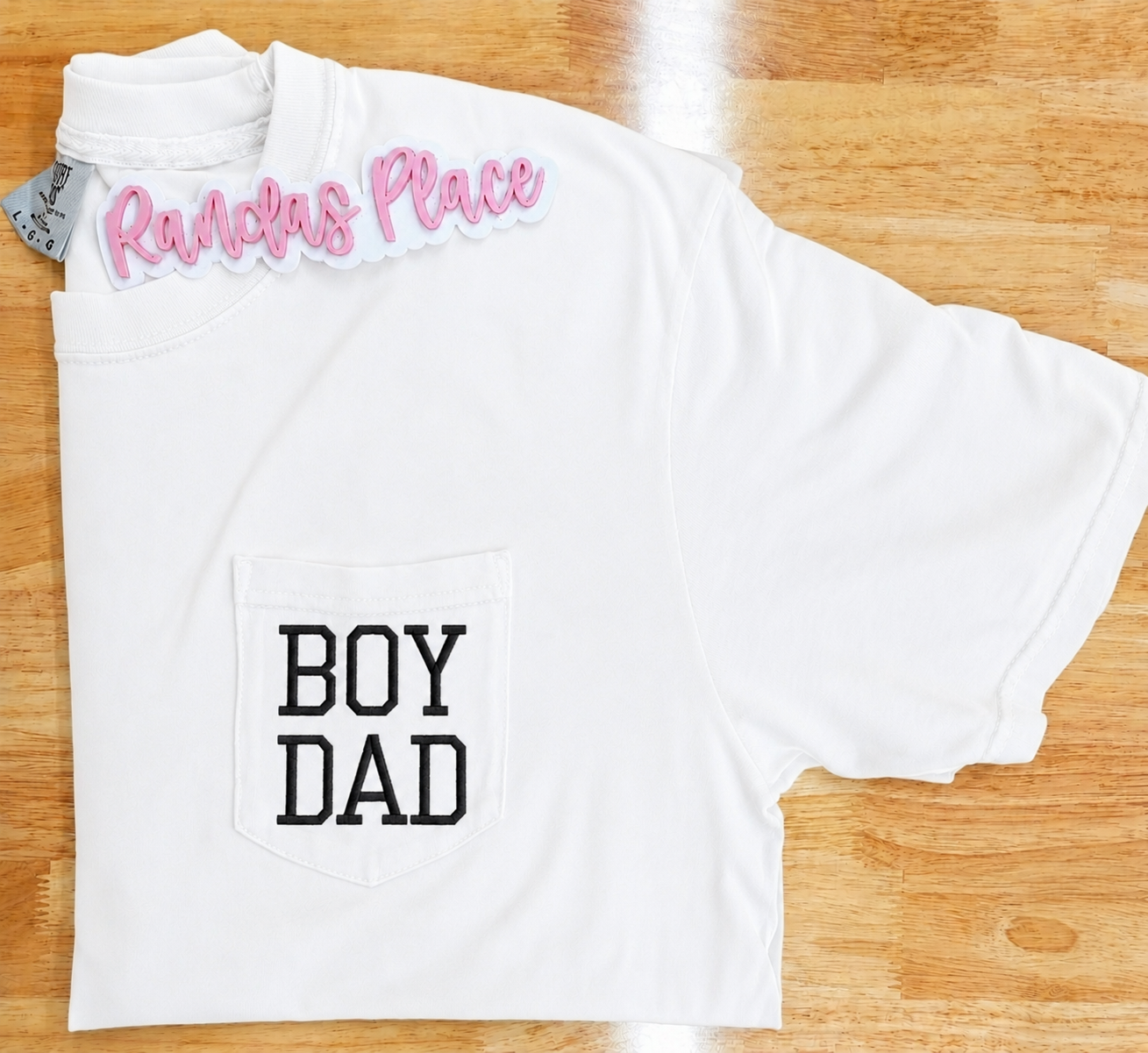 Custom Embroidered Dad Pocket Comfort Colors Tee